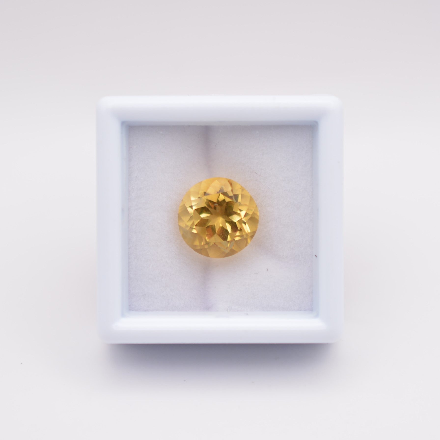 Gemme tailléeCitrine Ronde 3,94ct PASSOT-GEMS