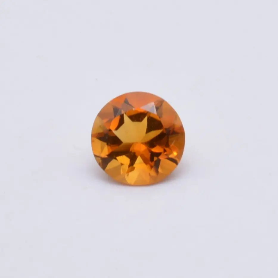 Gemme tailléeCitrine Madère Ronde 0,81ct PASSOT-GEMS