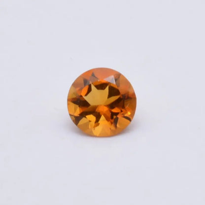 Citrine Madère Ronde 0,81ct - pierre précieuse - gemme