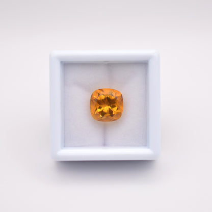 Citrine Coussin 3,24ct - Gemme - pierre précieuse