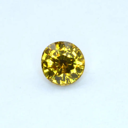 Pierre taillée Grenat du Mali Jaune Rond 0,80 ct