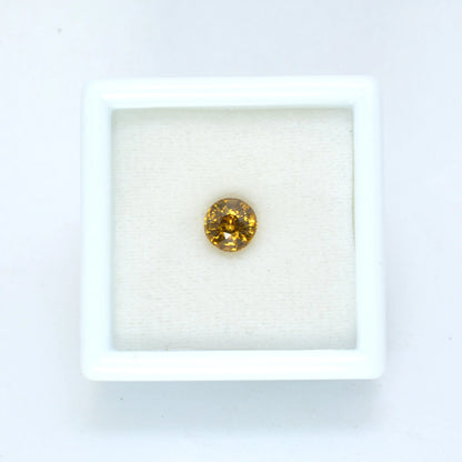 Pierre taillée Grenat du Mali Jaune Rond 0,80 ct