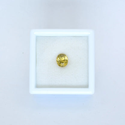 Pierre taillée Grenat du Mali Jaune Ovale 0,82 ct