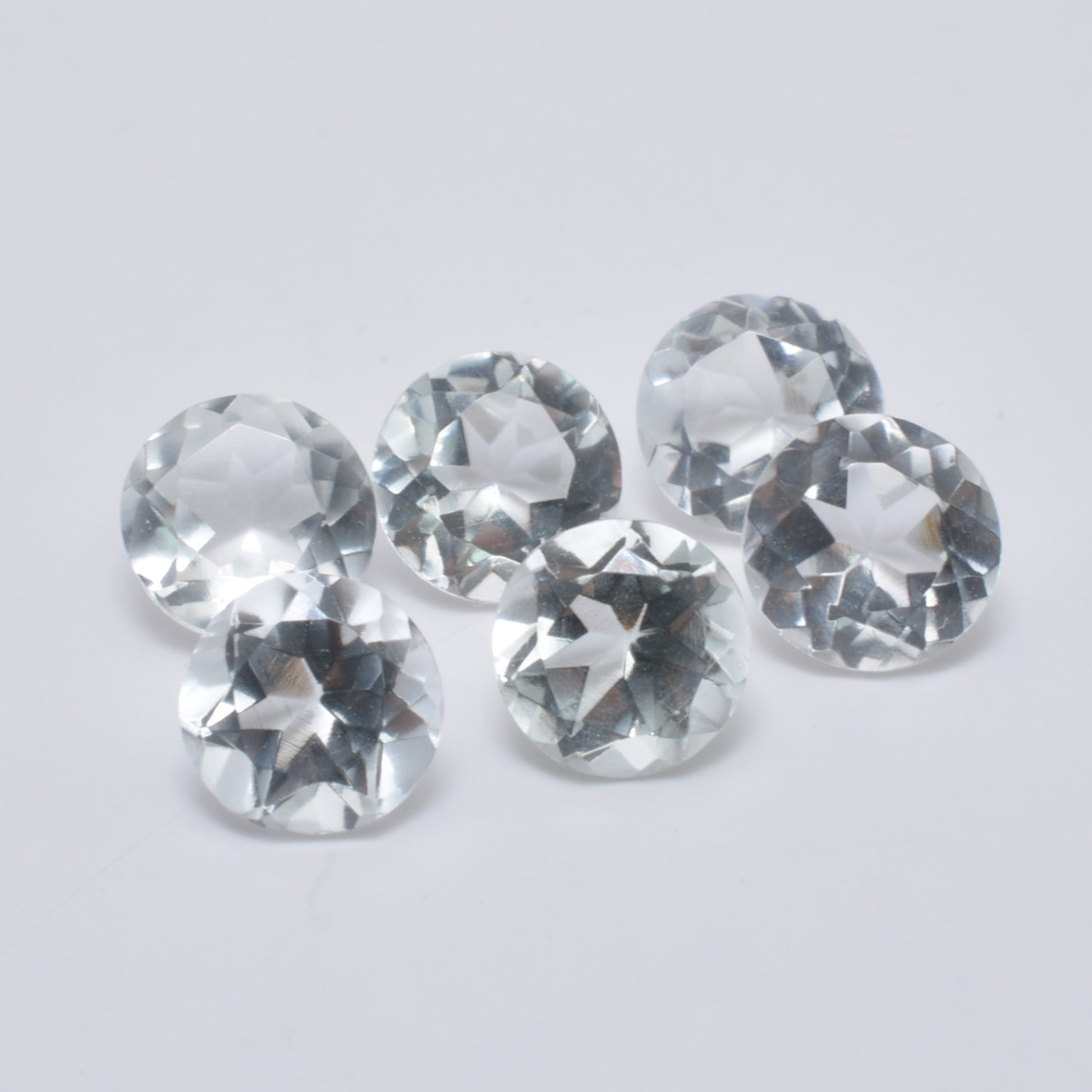 Lot de topazes rondes 6 mm