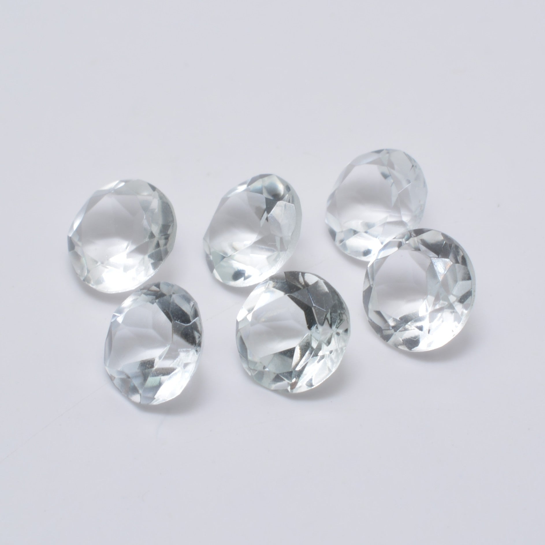 Lot de topazes rondes 6 mm