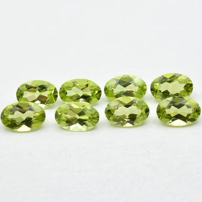 Lot Péridots Ovales 6x4-4ct