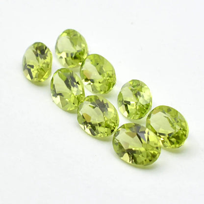 Lot Péridots Ovales 6x4-4ct