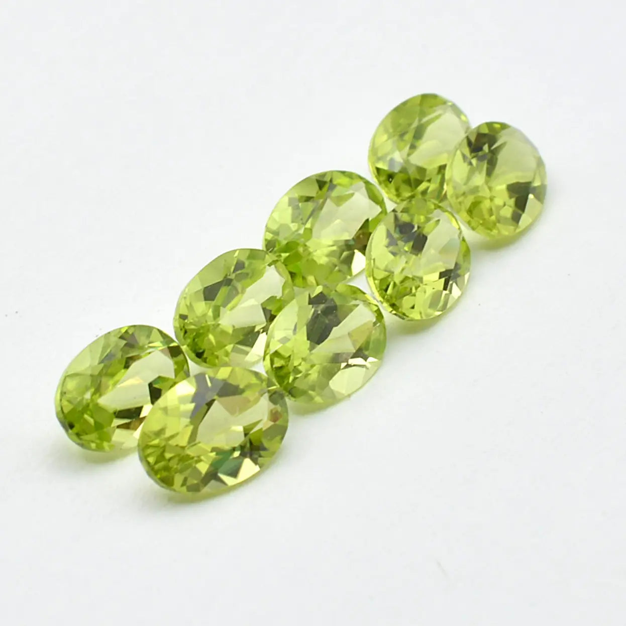 Lot Péridots Ovales 6x4-4ct