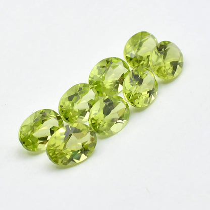 Lot Péridots Ovales 6x4-4ct