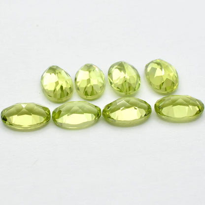 Lot Péridots Ovales 6x4-4ct