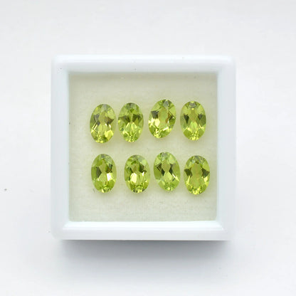 Lot Péridots Ovales 6x4-4ct