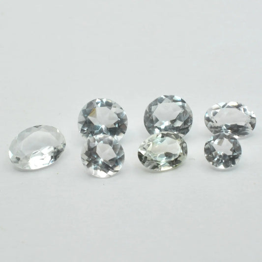 Lot de 7 Topazes Blanches 7ct