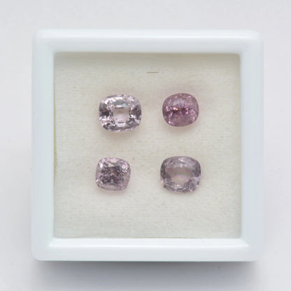 Lot de Spinelle Rose Coussin 2,22 ct