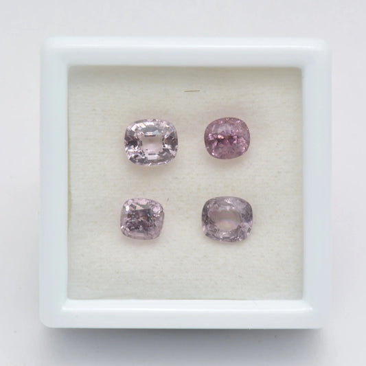 Lot de Spinelle Rose Coussin 2,22 ct