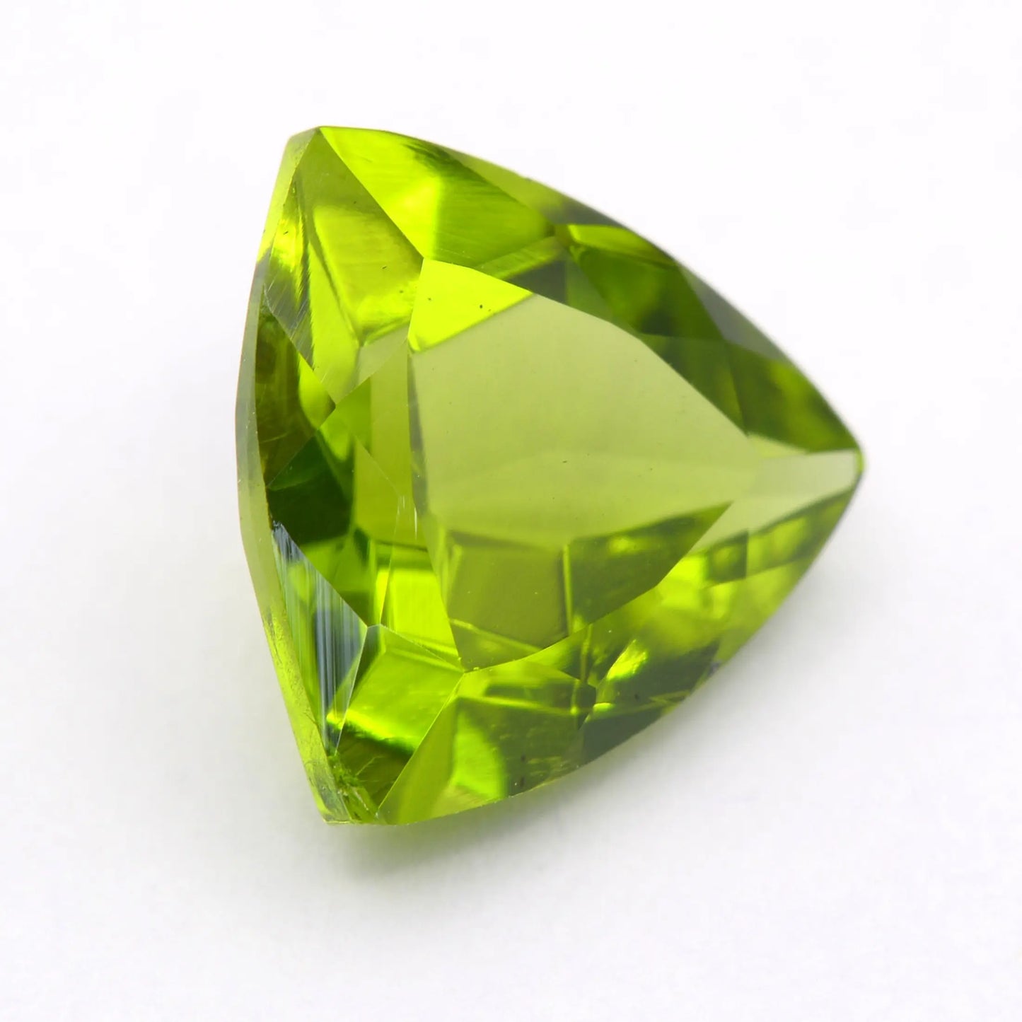 Péridot Trillion 2,00 ct - pierre taillée naturelle