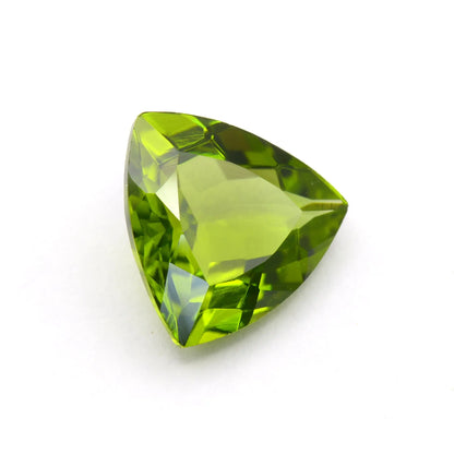 Péridot Trillion 2,38 ct - pierre taillée naturelle