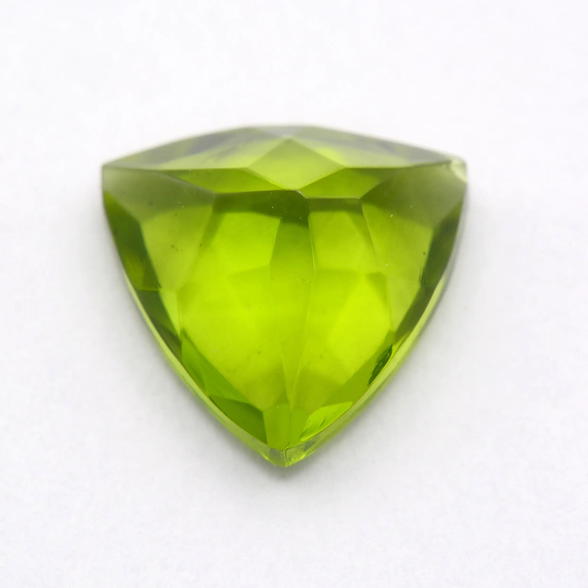 Péridot Trillion 2,00 ct - pierre taillée naturelle