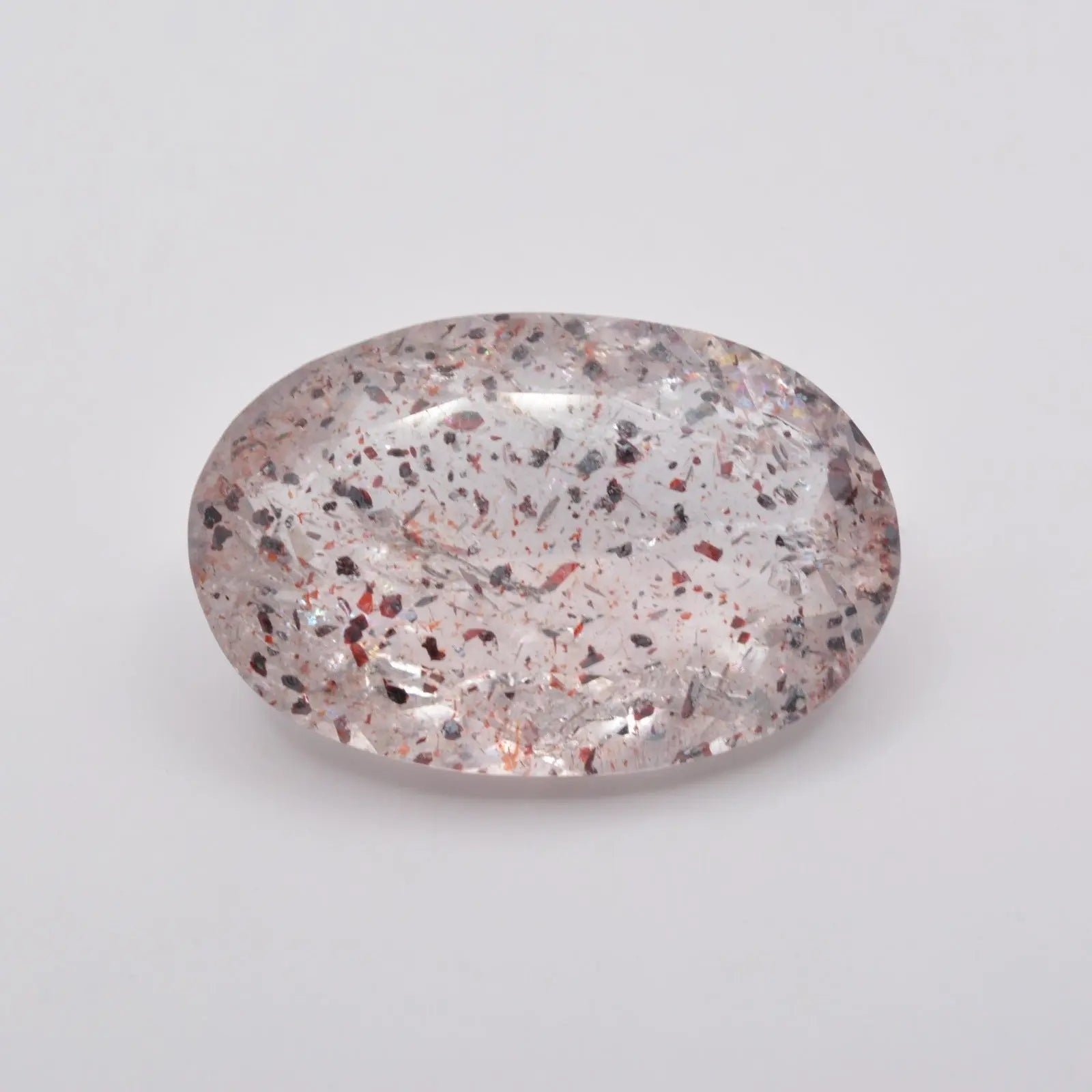 Pierre taillée Quartz à inclusions d'Hématite 10,37ct