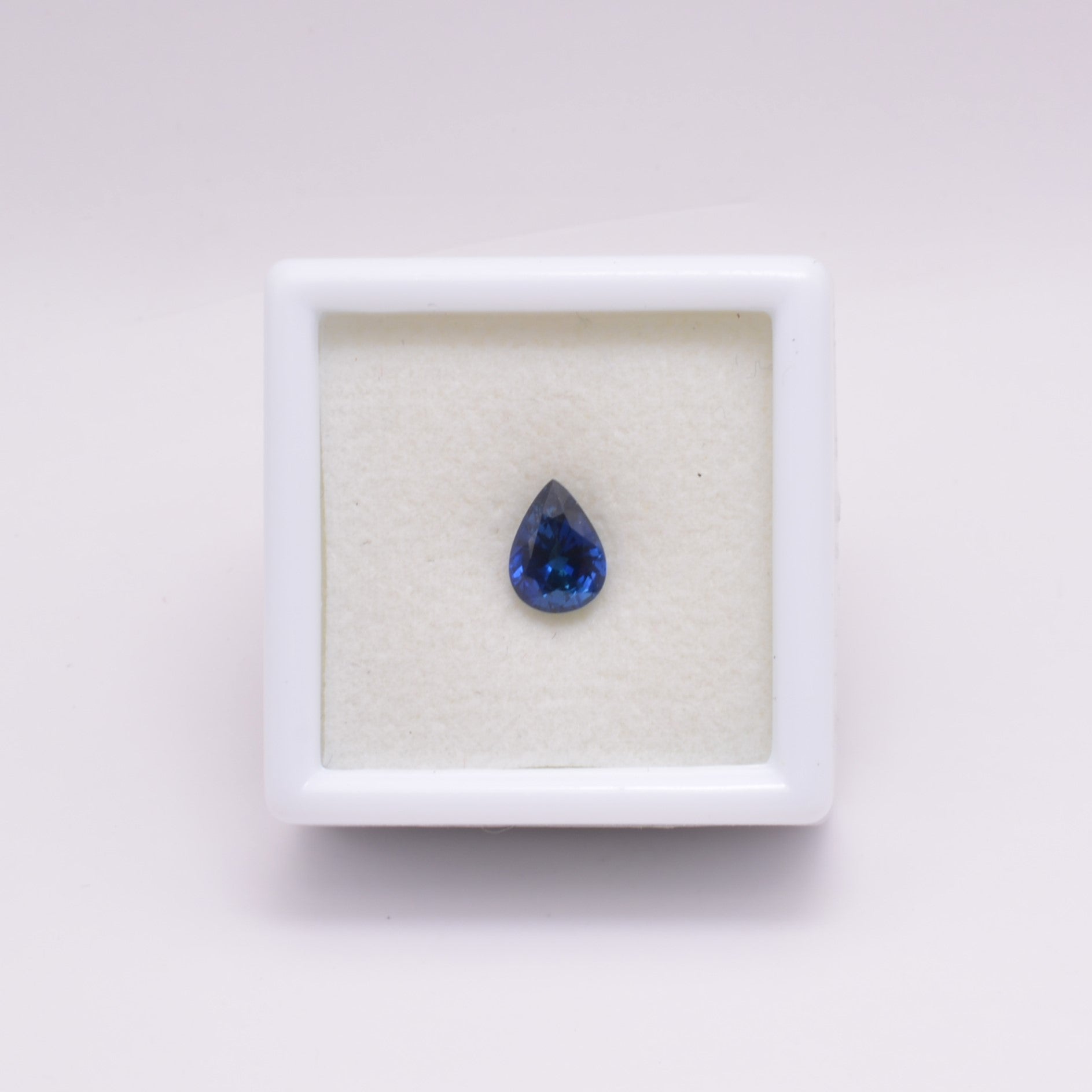Saphir Poire 0,93ct - pierre précieuse - gemme