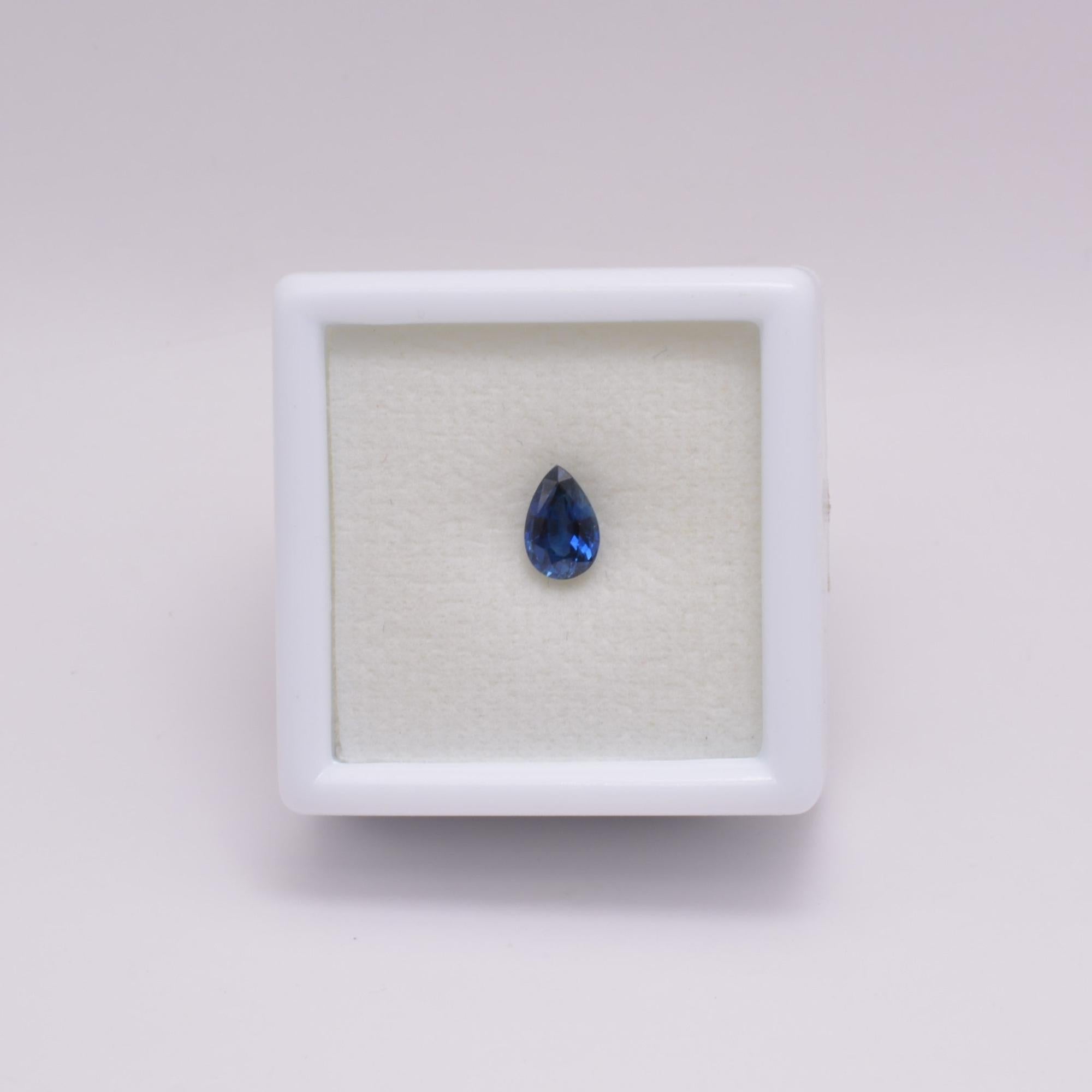 Saphir Poire 0,57ct - pierre précieuse - gemme