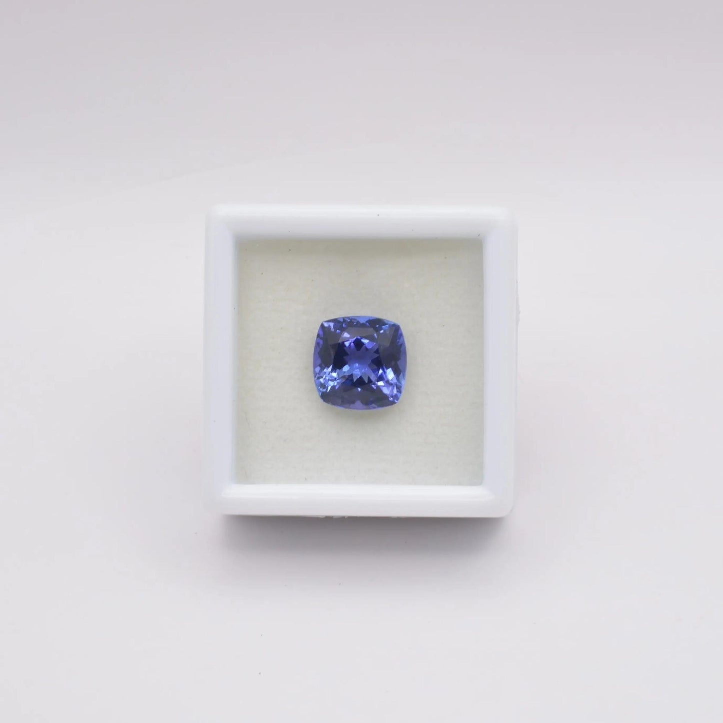 Tanzanite coussin carré 3,51ct - pierre précieuse - gemme