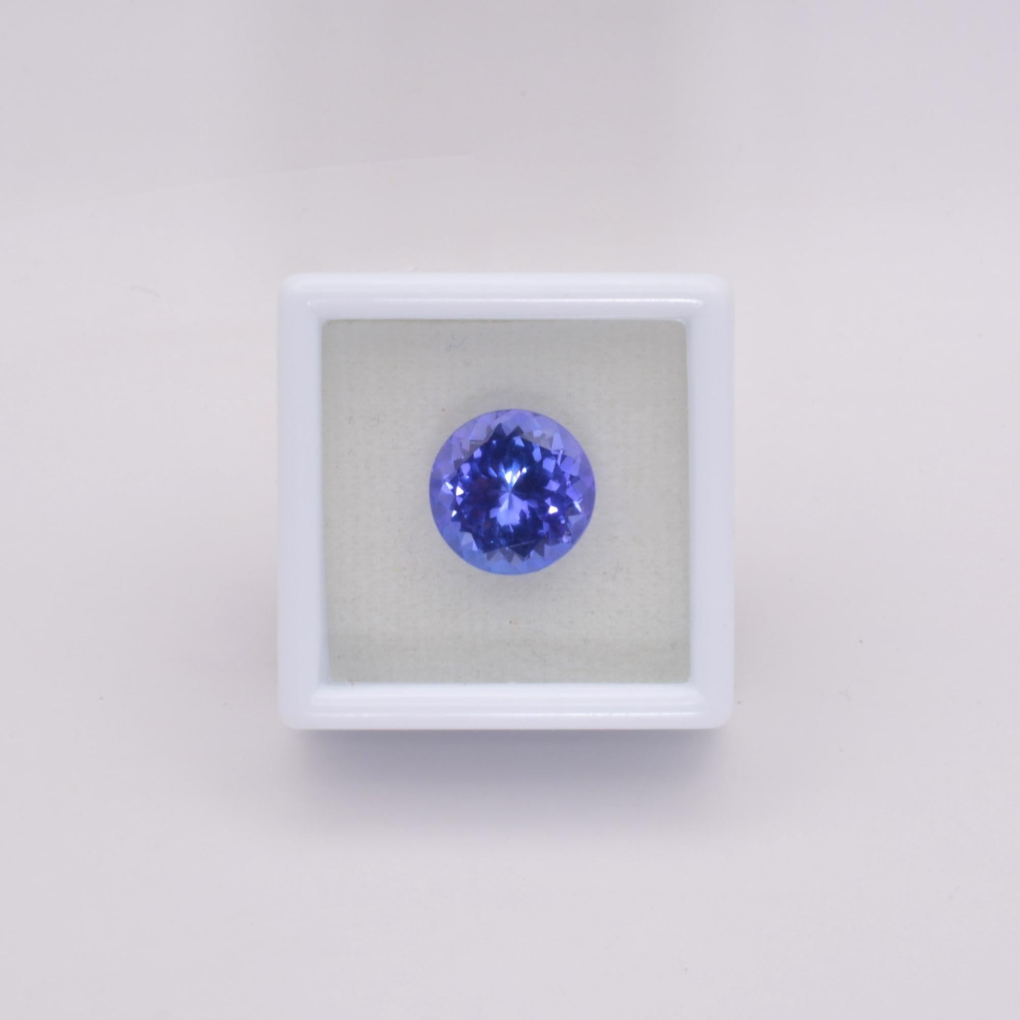 Pierre taillée Tanzanite Ronde 4,76ct