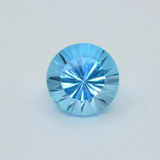 Topaze Bleue Ronde 7,61ct - 