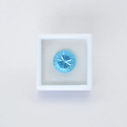 Topaze Bleue Ronde 7,61ct - 