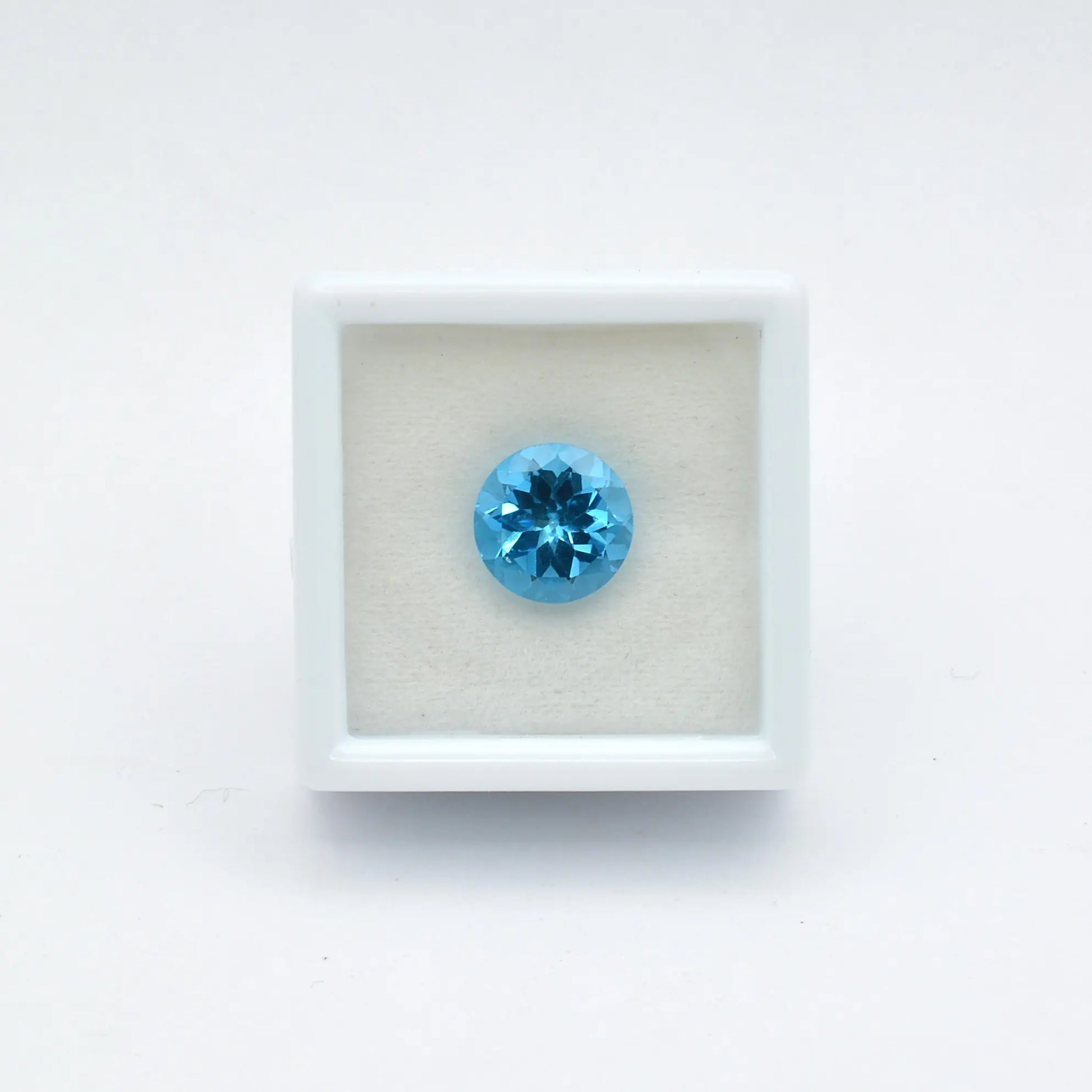 Topaze Bleue Ronde 3,14ct