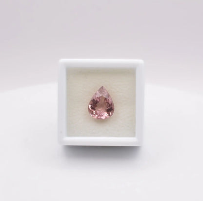 Tourmaline Rose Poire 3,14ct - pierre précieuse - gemme