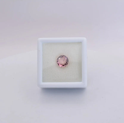 Tourmaline Rose Ronde 1,07ct - pierre précieuse - gemme