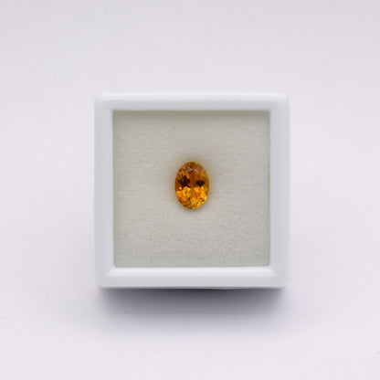 Tourmaline jaune ovale 0,71 ct