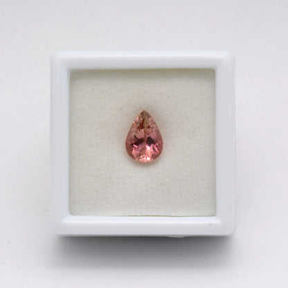 Tourmaline rose poire 1,01 ct