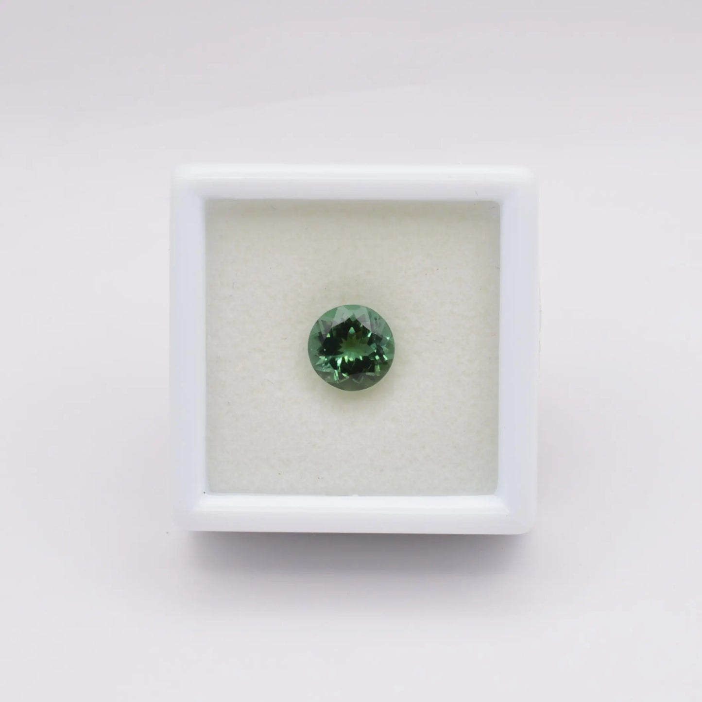 Tourmaline Verte Ronde 1,30ct - pierre précieuse - gemme