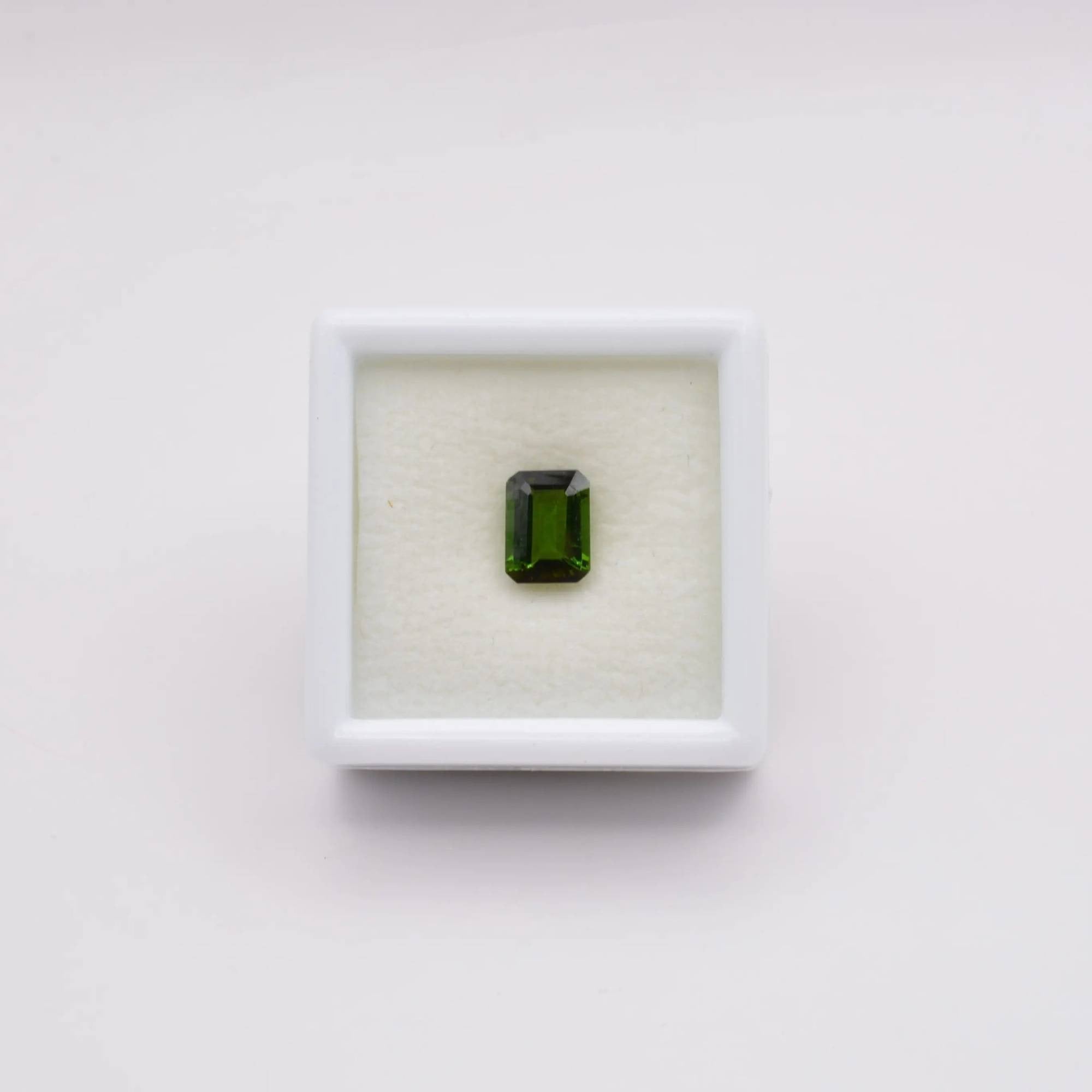 Pierre taillée Tourmaline Verte Rectangle 1,13ct 