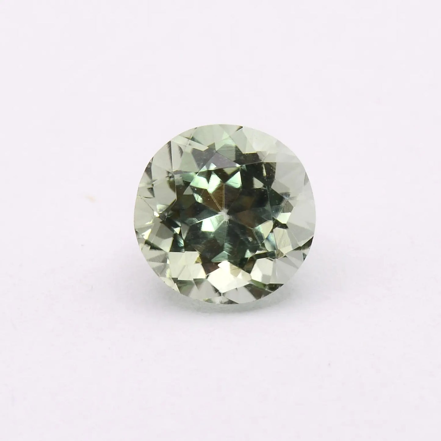 Tourmaline verte ronde 1,37 ct