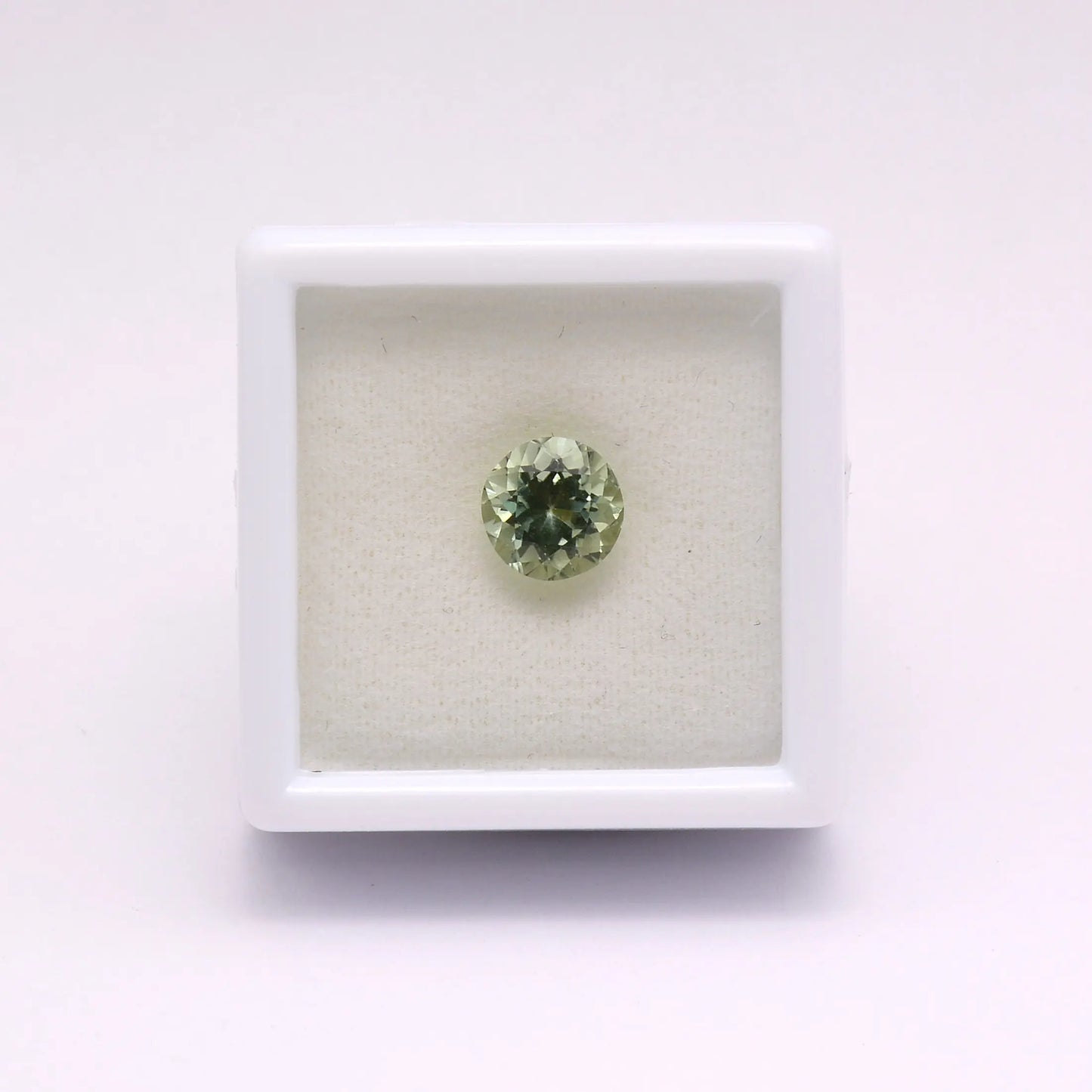 Tourmaline verte ronde 1,37 ct
