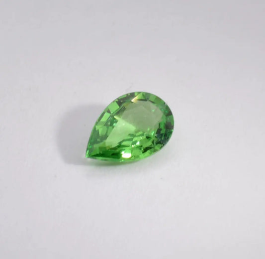 Grenat Tsavorite Poire Vert 0,54ct - pierre précieuse - gemme