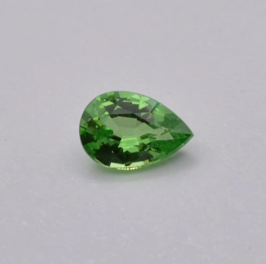 Grenat Tsavorite Poire Vert 0,60ct - pierre précieuse - gemme