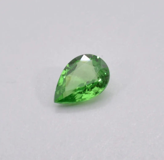 Grenat Tsavorite Poire Vert 0,54ct - pierre précieuse - gemme