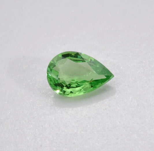 Grenat Tsavorite Poire Vert 0,55ct - pierre précieuse - gemme