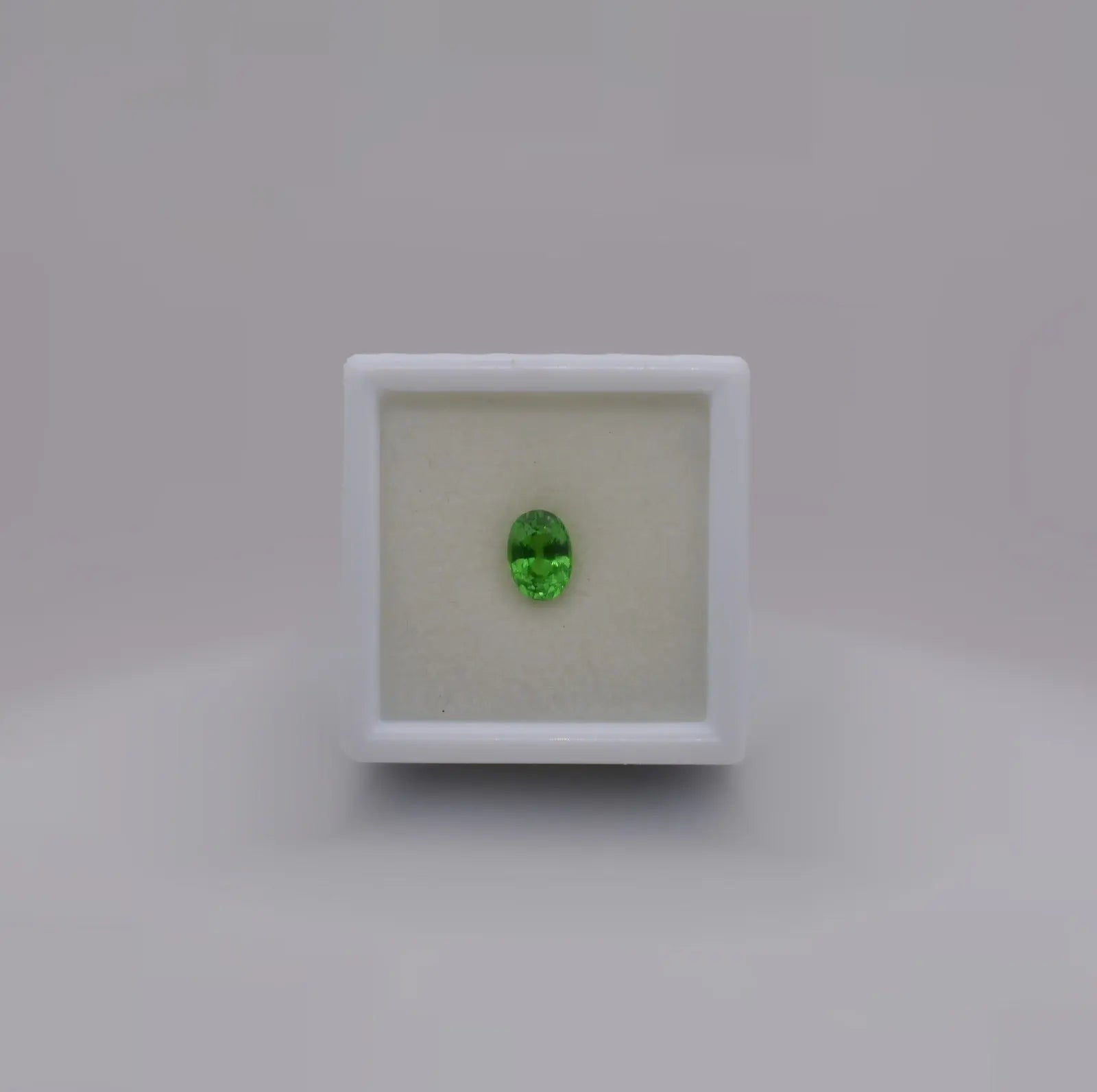 Pierre taillée Grenat Tsavorite Ovale Vert 0,77ct