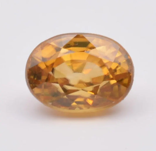 Zircon orangé Ovale 2,40ct - pierre précieuse - gemme
