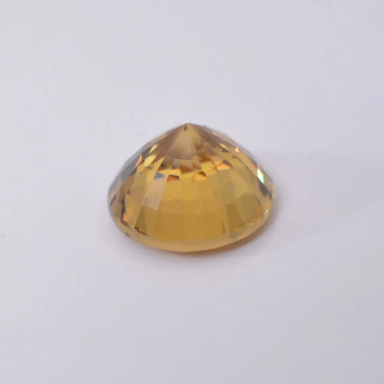 Zircon Jaune Rond 1,21ct - pierre précieuse - gemme