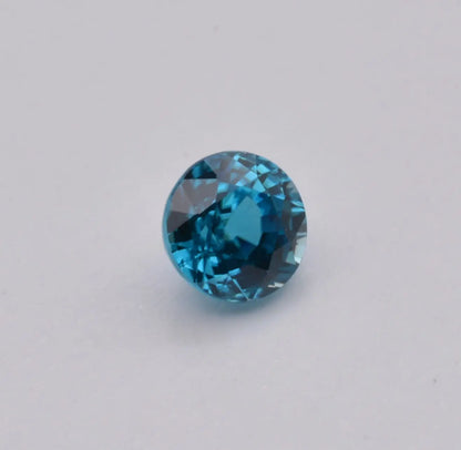 Zircon Bleu Rond 1,35ct - pierre précieuse - gemme