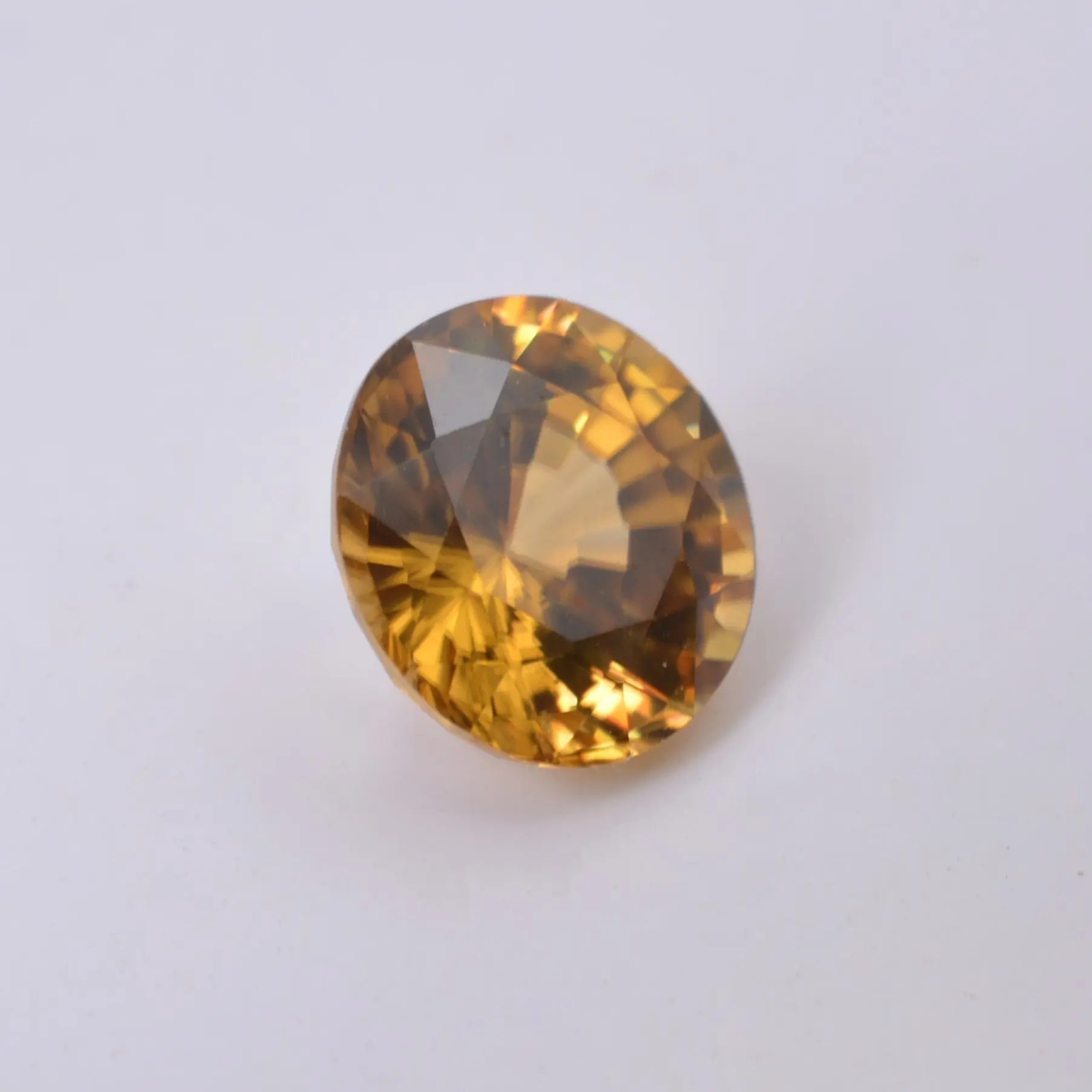 Zircon Jaune Rond 1,21ct - pierre précieuse - gemme