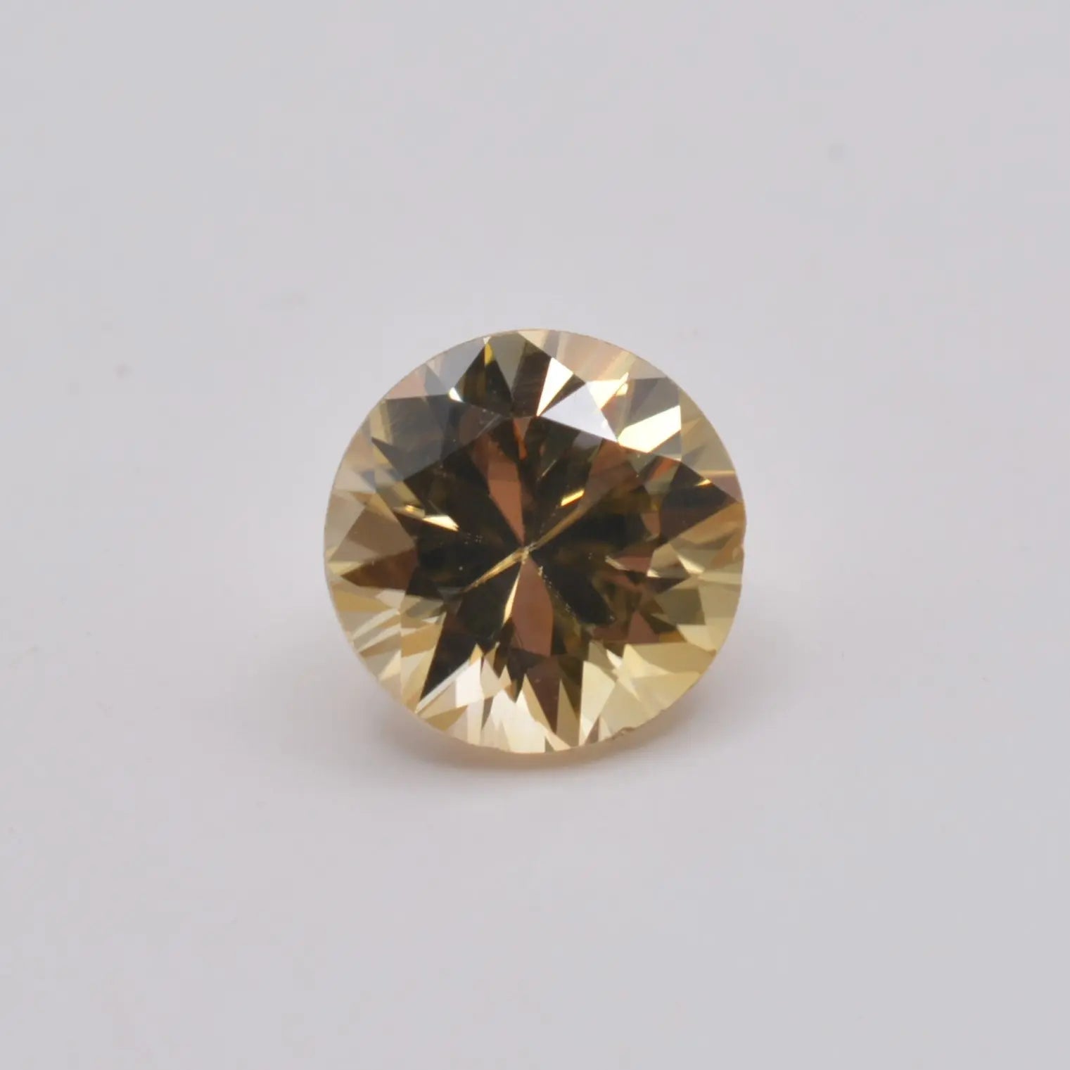 Zircon Jaune Rond 1,36ct - pierre précieuse - gemme