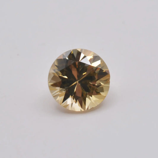 Zircon Jaune Rond 1,36ct - pierre précieuse - gemme