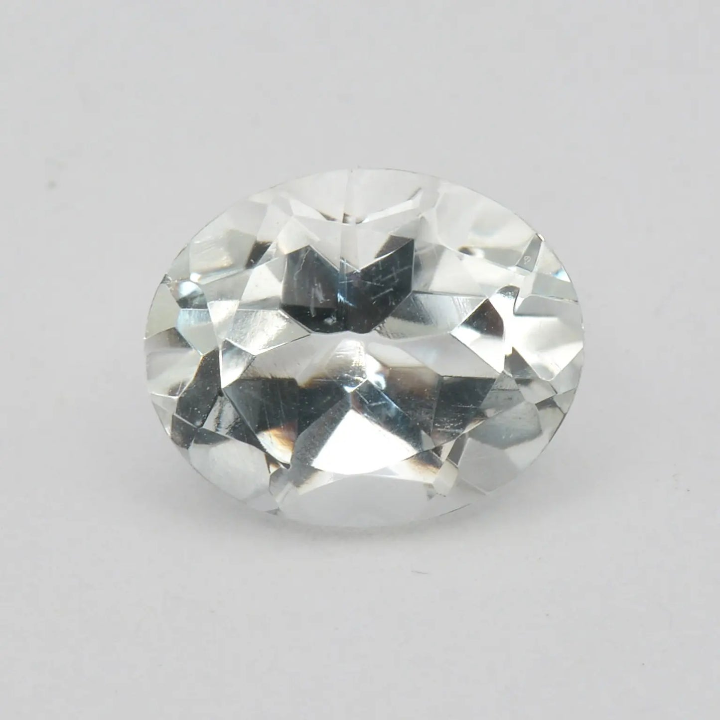 Lot de 5 Topazes Incolores Ovales 10x8mm