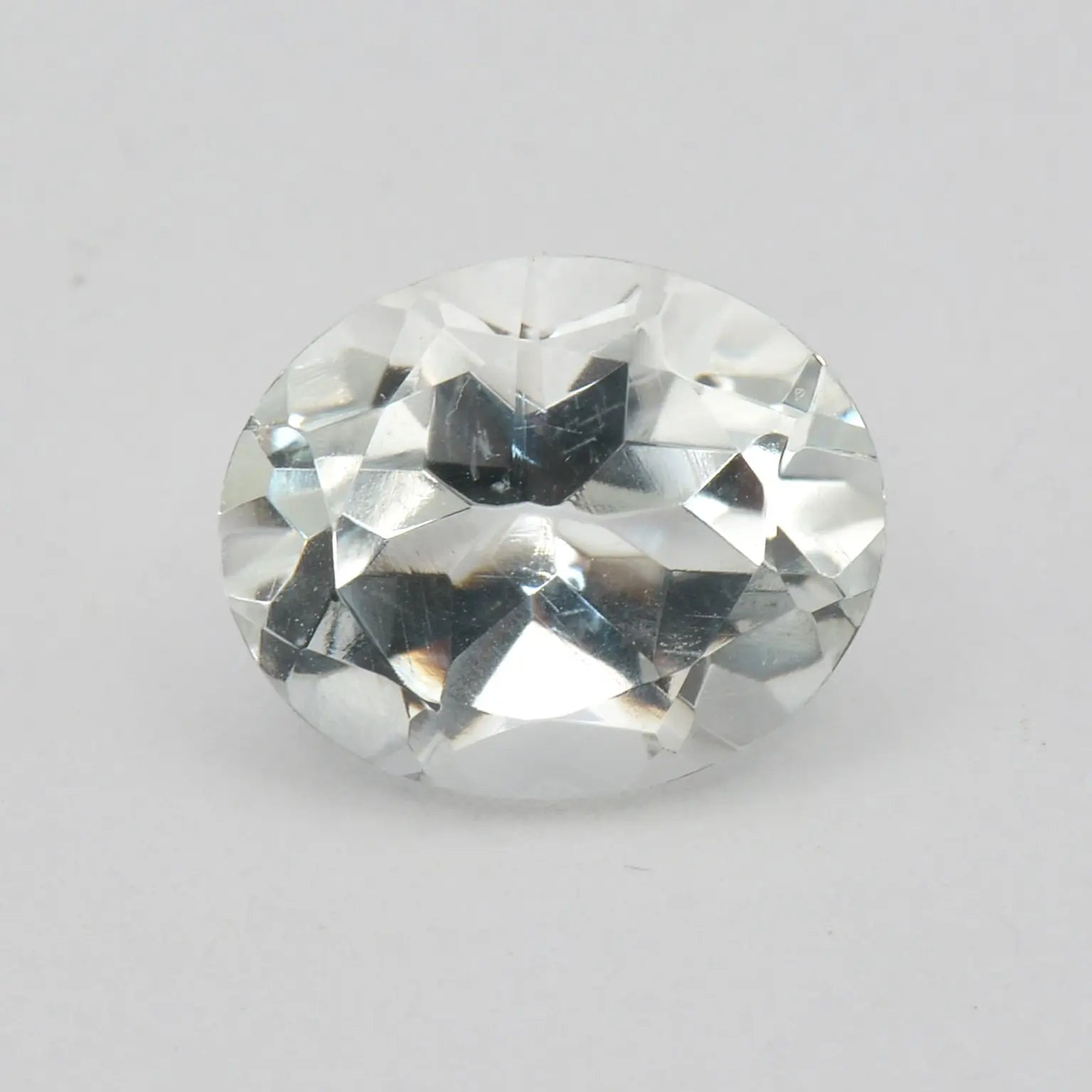 Lot de 5 Topazes Incolores Ovales 10x8mm